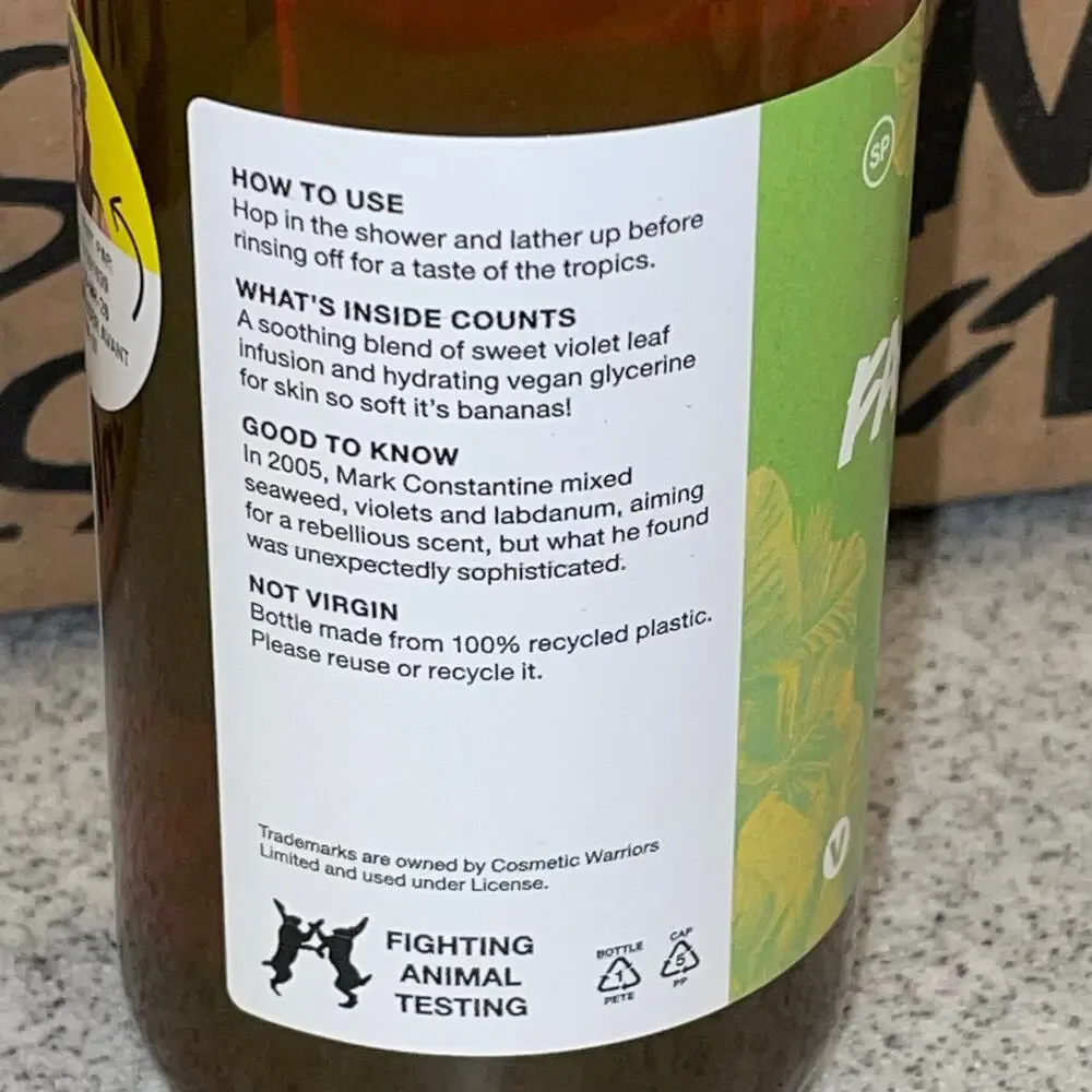 LUSH Fantabulosa Shower Gel 250ml 8.4 fl oz NEW April 2026 Kitchen Box Exclusive